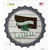 Lets Get High In Montana Novelty Bottle Cap Sticker Decal