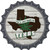 Lets Get High In Texas Novelty Bottle Cap Sticker Decal