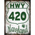 HWY 420 Maryland Novelty Rectangle Sticker Decal
