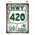HWY 420 North Carolina Novelty Rectangle Sticker Decal
