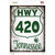 HWY 420 Tennessee Novelty Rectangle Sticker Decal