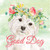 Westie Good Dog Novelty Square Sticker Decal