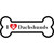 I Love Dachshunds Novelty Bone Sticker Decal