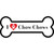 I Love Chow Chows Novelty Bone Sticker Decal