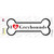 I Love Greyhounds Novelty Bone Sticker Decal