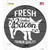 Fresh Smoked Bacon Novelty Circle Sticker Decal