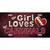 This Girl Loves Her Cardinals Novelty Metal License Plate