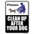 Clean After Your Dog Novelty Rectangle Sticker Decal