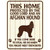 Protected By An Afghan Hound Novelty Rectangle Sticker Decal