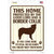 Protected By A Border Collie Novelty Rectangle Sticker Decal