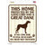 Protected By A Great Dane Novelty Rectangle Sticker Decal