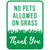 No Pets Allowed on Grass Novelty Rectangle Sticker Decal