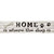 Home Where The Dog Is Novelty Narrow Sticker Decal