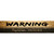 Warning We Love Dogs Novelty Narrow Sticker Decal