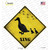 Ducks Xing Novelty Diamond Sticker Decal