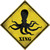 Octopus Xing Novelty Diamond Sticker Decal