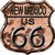 New Mexico Route 66 Rusty Metal Novelty Highway Shield Sign
