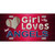 This Girl Loves Her Angels Novelty Metal License Plate