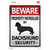 Dachshund Security Novelty Rectangle Sticker Decal