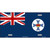 Queensland Flag Metal Novelty License Plate