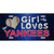 This Girl Loves Her Yankees Novelty Metal License Plate