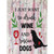 Drink Wine Rescue Dogs Novelty Rectangle Sticker Decal