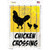 Chicken Crossing Key West Novelty Rectangle Sticker Decal