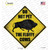 Bison Do Not Pet Novelty Diamond Sticker Decal