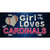 This Girl Loves Her Cardinals Baseball Novelty Metal License Plate