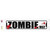 Zombie Way Novelty Narrow Sticker Decal