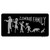 Zombie Family Black Novelty Sticker Decal