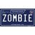 Zombie Tennessee Blue Novelty Sticker Decal