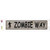 Zombie Way Brown Novelty Narrow Sticker Decal