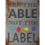 See The Able Not The Label Novelty Rectangle Sticker Decal