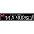 Im A Nurse Novelty Narrow Sticker Decal