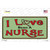 I Love Being A Nurse Novelty Sticker Decal