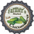 Farmers Market Cucumber Novelty Bottle Cap Sticker Decal