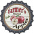 Farmers Market Apples Novelty Bottle Cap Sticker Decal
