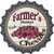 Farmers Market Cherries Novelty Bottle Cap Sticker Decal