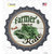 Farmers Market Kale Novelty Bottle Cap Sticker Decal