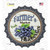 Farmers Market Blueberries Novelty Bottle Cap Sticker Decal