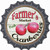 Farmers Market Cranberries Novelty Bottle Cap Sticker Decal