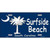 Surf Side Beach Metal Novelty License Plate