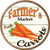 Farmers Market Carrots Novelty Circle Sticker Decal