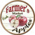 Farmers Market Apples Novelty Circle Sticker Decal