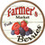 Farmers Market Berries Novelty Circle Sticker Decal