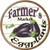 Farmers Market Eggplants Novelty Circle Sticker Decal