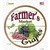 Farmers Market Grapes Novelty Circle Sticker Decal