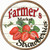 Farmers Market Strawberries Novelty Circle Sticker Decal