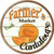 Farmers Market Cantaloupe Novelty Circle Sticker Decal